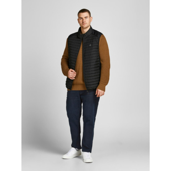 Αντιανεμικό γιλέκο της Jack & Jones body warmer collar - Black Αντιανεμικό γιλέκο της Jack & Jones body warmer collar - Black