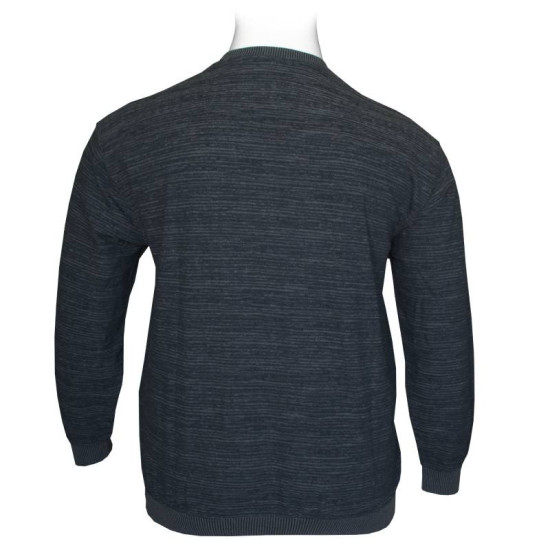 Βαμβακερή jacquard demi-saison μπλούζα της Leo Collection - Dark Blue Βαμβακερή jacquard demi-saison μπλούζα της Leo Collection - Dark Blue