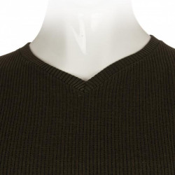 Πλεκτή μπλούζα βε μονόχρωμη - Dark Olive Green Πλεκτή μπλούζα βε μονόχρωμη - Dark Olive Green