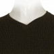 Πλεκτή μπλούζα βε μονόχρωμη - Dark Olive Green Πλεκτή μπλούζα βε μονόχρωμη - Dark Olive Green