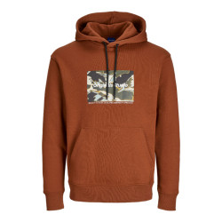 Hoodie φούτερ με μεταξοτυπία 