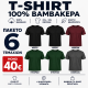 6Pack T-shirt Προσφορά 3+3 - 2Black,2Forest Green,Charcoal,Maroon 6Pack T-shirt Προσφορά 3+3 - 2Black,2Forest Green,Charcoal,Maroon