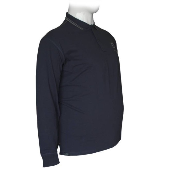 Polo pique μπλούζα New Jersey με τσέπη και κεντητές λεπτομέρειες - Dark Blue Polo pique μπλούζα New Jersey με τσέπη και κεντητές λεπτομέρειες - Dark Blue