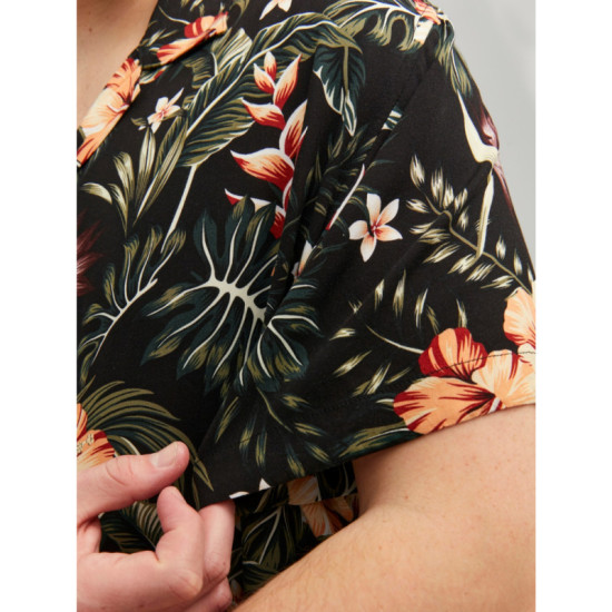 Jeff Resort Floral Shirt by Jack & Jones - Black Jeff Resort Floral Shirt by Jack & Jones - Black