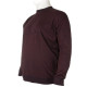 Βαμβακερό jacquard πλεκτό πουλόβερ της Leo Collection - Ruby Wine