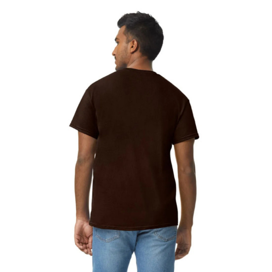 Μονόχρωμο βαμβακερό t-shirt - Dark Chocolate Μονόχρωμο βαμβακερό t-shirt - Dark Chocolate