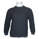 Βαμβακερή jacquard demi-saison μπλούζα της Leo Collection - Dark Blue Βαμβακερή jacquard demi-saison μπλούζα της Leo Collection - Dark Blue