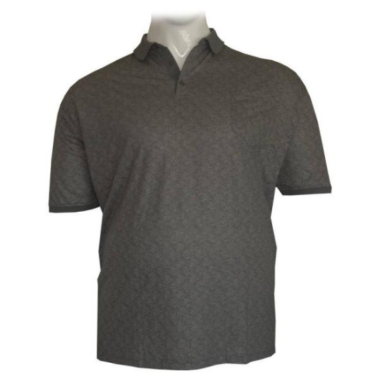King size polo jacquard με τσέπη και κοντό μανίκι by Leo Collection - Echo Grey King size polo jacquard με τσέπη και κοντό μανίκι by Leo Collection - Echo Grey