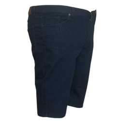 Ελαστική denim βερμούδα3/4 by LTG - Dark Blue Ελαστική denim βερμούδα3/4 by LTG - Dark Blue