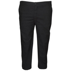 Ελαστική παντελόνα denim look,Demi saison με λάστιχο στο πλάι - Black