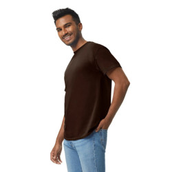 Μονόχρωμο βαμβακερό t-shirt - Dark Chocolate Μονόχρωμο βαμβακερό t-shirt - Dark Chocolate