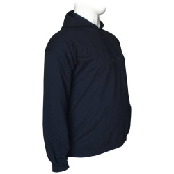 Hoodie φούτερ μονόχρωμο με patch στο στήθος - Sport Dark Navy Hoodie φούτερ μονόχρωμο με patch στο στήθος - Sport Dark Navy