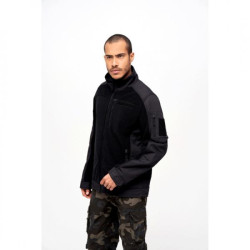 Demi-Saison Fleece Jacket Ripstop By Brandit - Black Demi-Saison Fleece Jacket Ripstop By Brandit - Black