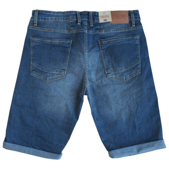 Ελαστική denim βερμούδα slim fit Ελαστική denim βερμούδα slim fit