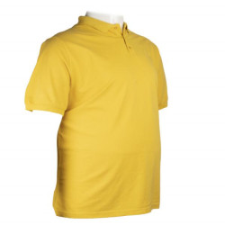 Polo πικέ πετροπλυμένο με κοντό μανίκι - Yellow Polo πικέ πετροπλυμένο με κοντό μανίκι - Yellow