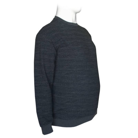 Βαμβακερή jacquard demi-saison μπλούζα της Leo Collection - Dark Blue Βαμβακερή jacquard demi-saison μπλούζα της Leo Collection - Dark Blue