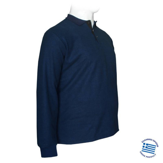 Polo μπλούζα από βαρύπλακο jersey ύφασμα, Polo μπλούζα από βαρύπλακο jersey ύφασμα,