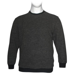 Μακρυμάνικη Μπλούζα Wool Feel με Flock 3D στάμπα της Leo Collection - Black Μακρυμάνικη Μπλούζα Wool Feel με Flock 3D στάμπα της Leo Collection - Black