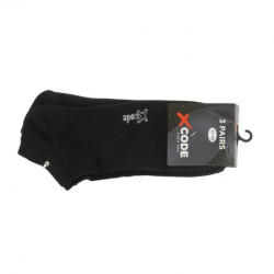 Σοσόνια X Code 3 τεμαχίων χωρίς ραφή στα δάχτυλα - Black Σοσόνια X Code 3 τεμαχίων χωρίς ραφή στα δάχτυλα - Black