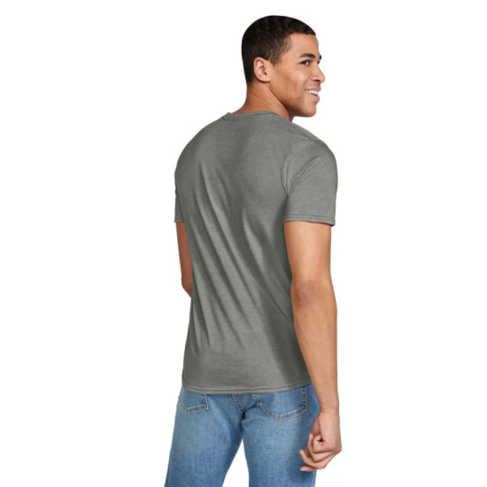 Μονόχρωμο βαμβακερό t-shirt - Heather Green Μονόχρωμο βαμβακερό t-shirt - Heather Green