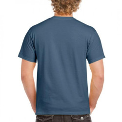 Μονόχρωμο βαμβακερό t-shirt - Indigo Μονόχρωμο βαμβακερό t-shirt - Indigo