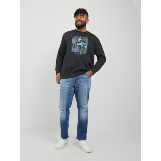 Jack & Jones Silver Lake ,φούτερ μπλούζα με μεταξοτυπία - Black Jack & Jones Silver Lake ,φούτερ μπλούζα με μεταξοτυπία - Black