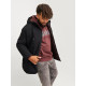 Jack & Jones Loop Parka Jacket - Black Rock Jack & Jones Loop Parka Jacket - Black Rock