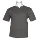 Βαμβακερό t-shirt φλάμα μονόχρωμο τύπου button ve - Ultimate Grey Βαμβακερό t-shirt φλάμα μονόχρωμο τύπου button ve - Ultimate Grey