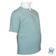 Βαμβακερό t-shirt φλάμα μονόχρωμο τύπου button ve,by LTG - Jungle Mist Βαμβακερό t-shirt φλάμα μονόχρωμο τύπου button ve,by LTG - Jungle Mist