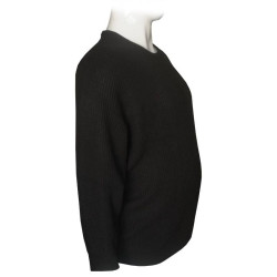 Πλεκτό πουλόβερ λαιμόκοψη της Jack & Jones - Coal Black Πλεκτό πουλόβερ λαιμόκοψη της Jack & Jones - Coal Black