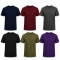 6Pack T-shirt Προσφορά 3+3 - Black,Charcoal,Khaki,Dark Navy,Maroon,Purple
