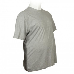 T-shirt βαμβακερό πενιέ με διακριτικό κέντημα - Grey Melange T-shirt βαμβακερό πενιέ με διακριτικό κέντημα - Grey Melange