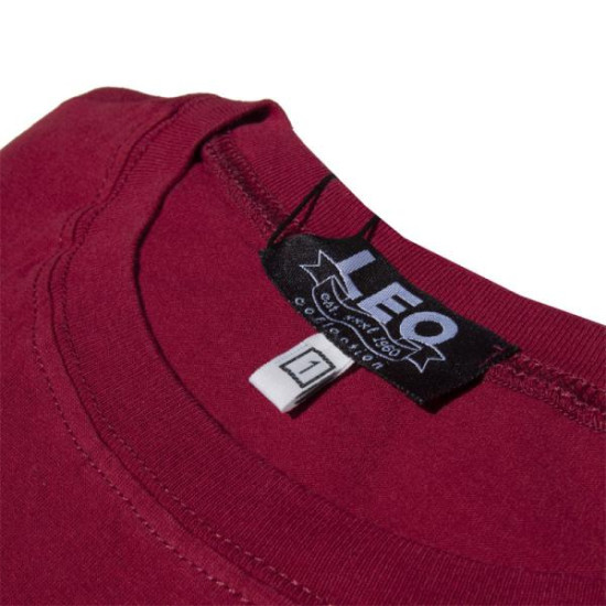 Μακό T-shirt μονόχρωμο - ΜΠΟΡΝΤΩ Μακό T-shirt μονόχρωμο - ΜΠΟΡΝΤΩ