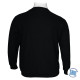 Μπλούζα λαιμόκοψη wool feel της Leo Collection - Black