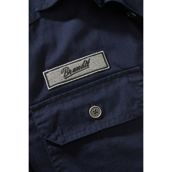 Luis vintage shirt by Brandit - NAVY BLUE Luis vintage shirt by Brandit - NAVY BLUE