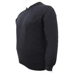 Μονοχρωμη μπλουζα tricot με ve και κεντημα - Black Μονοχρωμη μπλουζα tricot με ve και κεντημα - Black