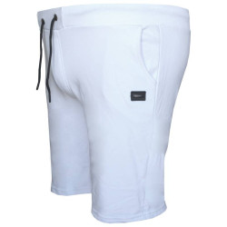 Βερμούδα jersey pennie με plastisol patch - White Βερμούδα jersey pennie με plastisol patch - White