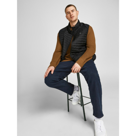 Αντιανεμικό γιλέκο της Jack & Jones body warmer collar - Black Αντιανεμικό γιλέκο της Jack & Jones body warmer collar - Black
