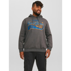 Jack & Jones Elogo Sweat Hoodie με μεταξοτυπία - ΓΚΡΙ Jack & Jones Elogo Sweat Hoodie με μεταξοτυπία - ΓΚΡΙ