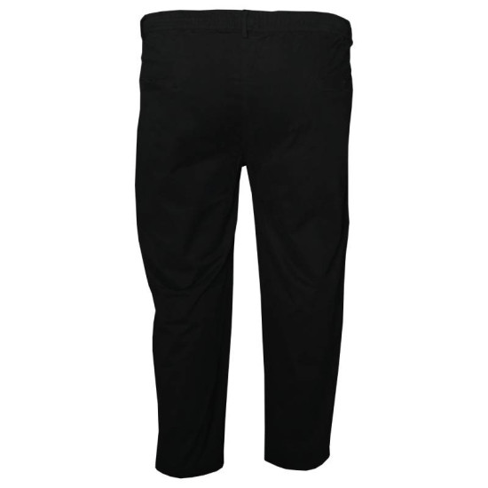 Χειμερινή ελαστική straight cut chino καπαρτινέ παντελόνα, by LTG - Black Χειμερινή ελαστική straight cut chino καπαρτινέ παντελόνα, by LTG - Black