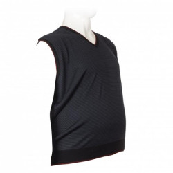 Καζακα πλεκτη ριγε με βε - Black/Indigo Καζακα πλεκτη ριγε με βε - Black/Indigo