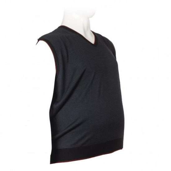 Καζακα πλεκτη ριγε με βε - Black/Indigo Καζακα πλεκτη ριγε με βε - Black/Indigo