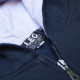Γιλέκο φούτερ με patch και επενδυμένη κουκούλα - Dark Blue