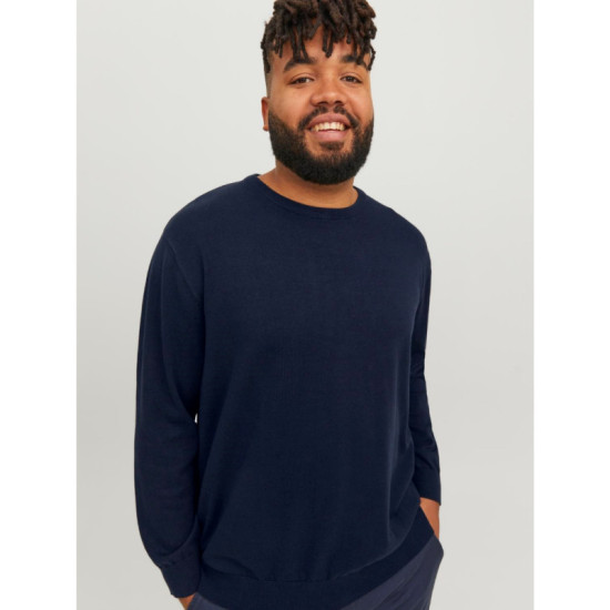 Jack & Jones knit crew neck - Navy Blazer Jack & Jones knit crew neck - Navy Blazer