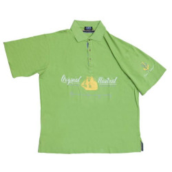 Polo πικέ κοντομάνικο με μεταξοτυπία - GREENERY Polo πικέ κοντομάνικο με μεταξοτυπία - GREENERY