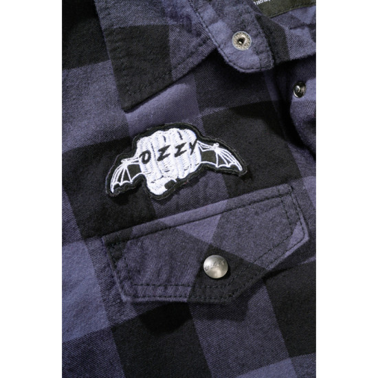 Ozzy Checkshirt Sleeveless - Black/Slate Grey