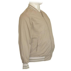 Ανοιξιάτικο ελαστικό καπαρτινέ μπουφάν Beige - Beige Ανοιξιάτικο ελαστικό καπαρτινέ μπουφάν Beige - Beige