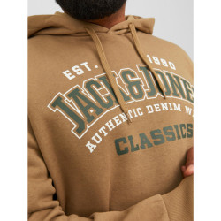 Jack & Jones Elogo Sweat Hoodie με μεταξοτυπία - Americano Brown Jack & Jones Elogo Sweat Hoodie με μεταξοτυπία - Americano Brown
