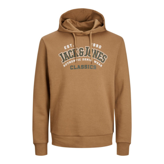 Jack & Jones Elogo Sweat Hoodie με μεταξοτυπία - Americano Brown Jack & Jones Elogo Sweat Hoodie με μεταξοτυπία - Americano Brown