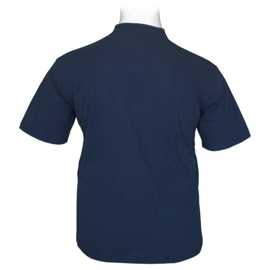Βαμβακερό πικέ μπλουζάκι button neck - Raf Βαμβακερό πικέ μπλουζάκι button neck - Raf